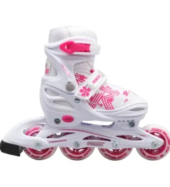 Rulleskøjter|Rulleskøjter*Roces Rulleskøjter - Jokey 3.0 Girl - Hvid/Pink - Inliner
