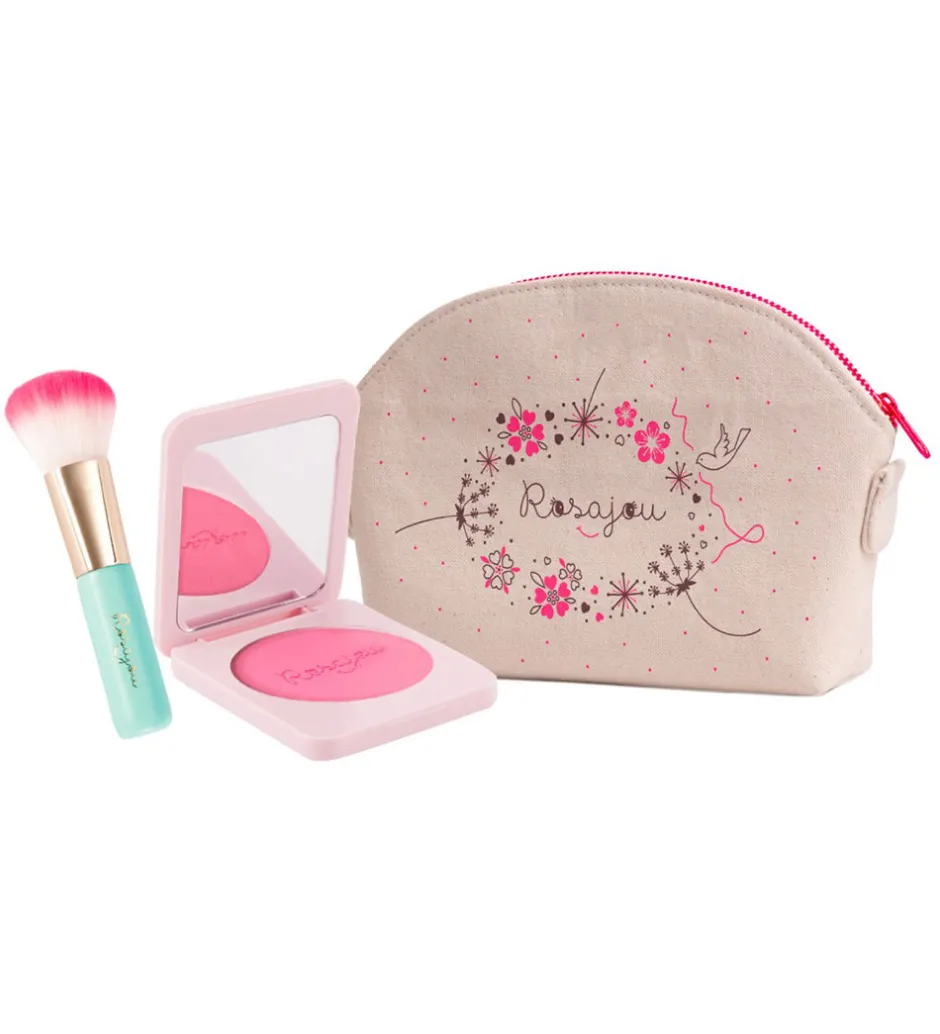 Sminke*Rosajou Sminkesæt - Blush mm. - 4 Dele - Rosa