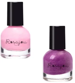 Sminke|Neglelak*Rosajou Sminkesæt - Blush/Læbestift/Neglelak m.m. - 9 Dele
