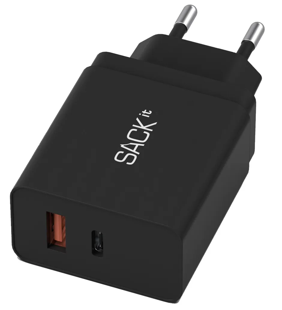 Adaptere Og Opladere*SACKit Adapter - Sack USB 30W - Sort