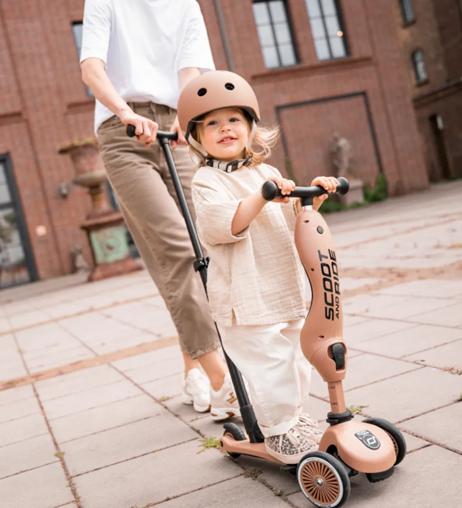 Børn Scoot and Ride Cykelhjelm - Mocha
