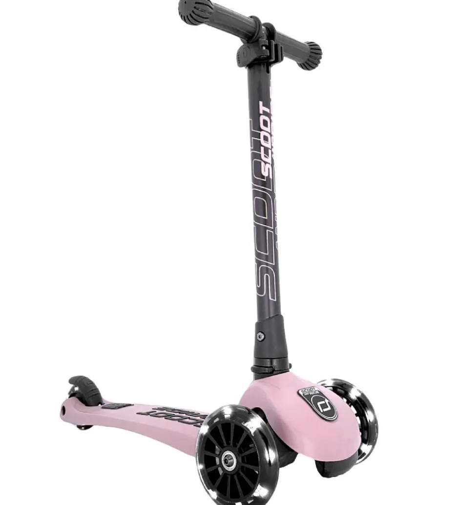 Løbehjul|Løbehjul*Scoot and Ride Highway Kick 3 - LED - Rose