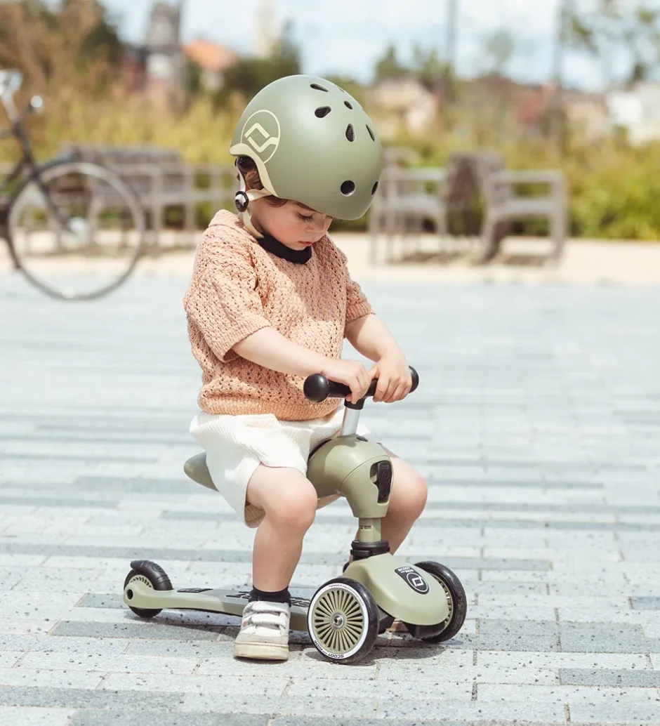 Løbecykler|Løbehjul*Scoot and Ride Highway Kick 1 - Olive