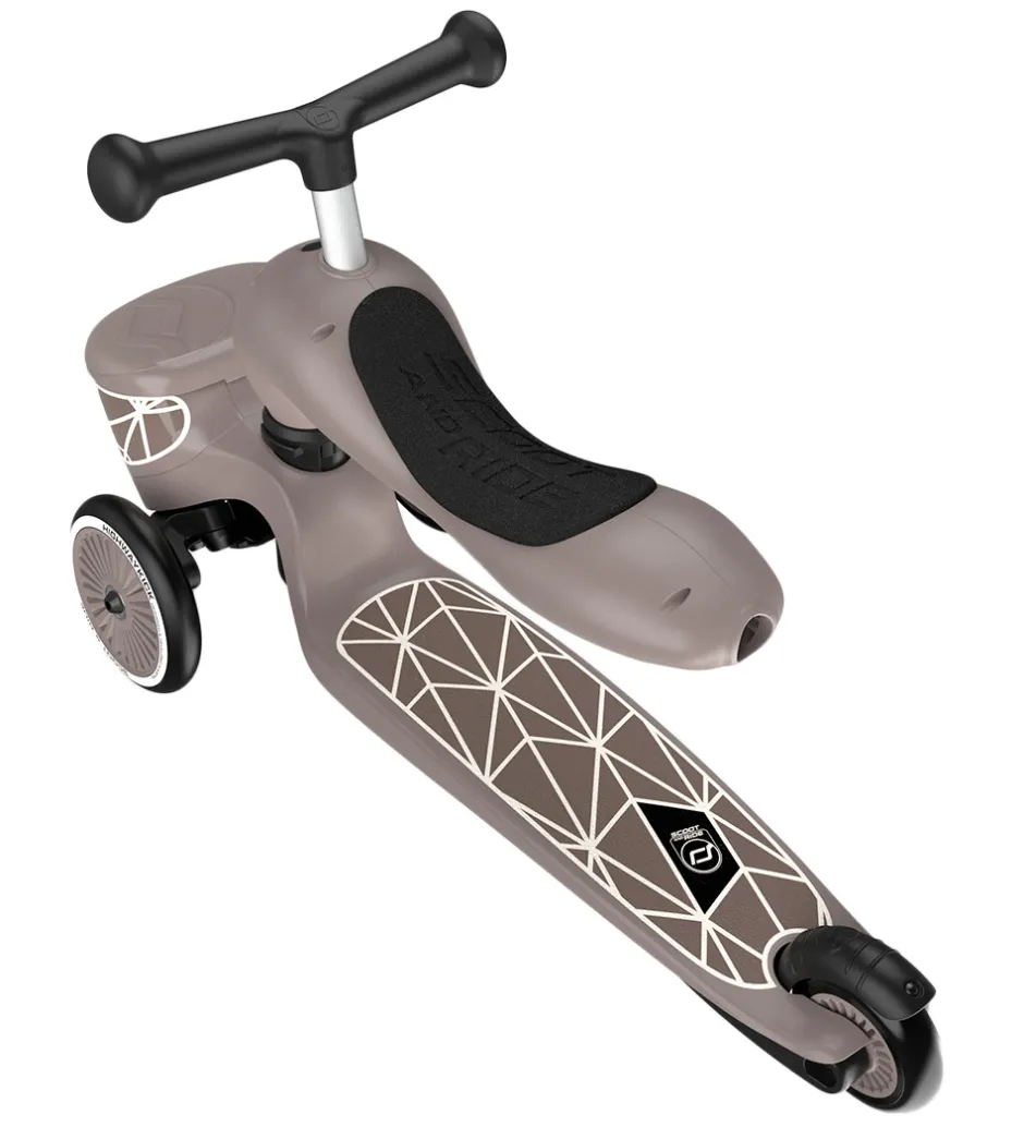 Løbecykler|Løbehjul*Scoot and Ride Highwaykick 1 Lifestyle - Brown Lines
