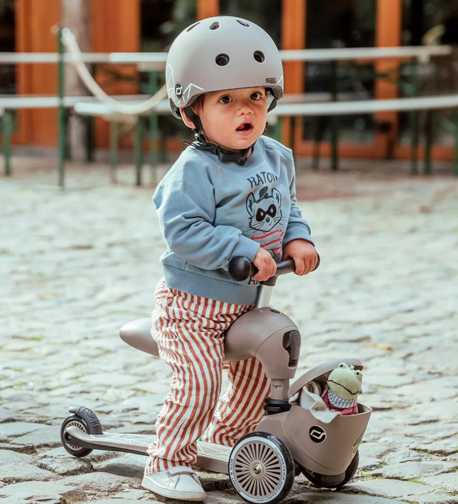 Løbecykler|Løbehjul*Scoot and Ride Highwaykick 1 Lifestyle - Brown Lines
