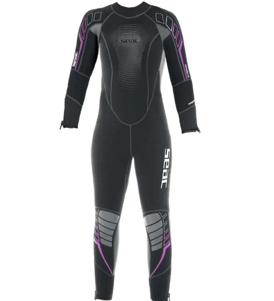 Våddragter|Snorkling*Seac Våddragt - Komoda Flex Lady 5 mm - Sort/Pink