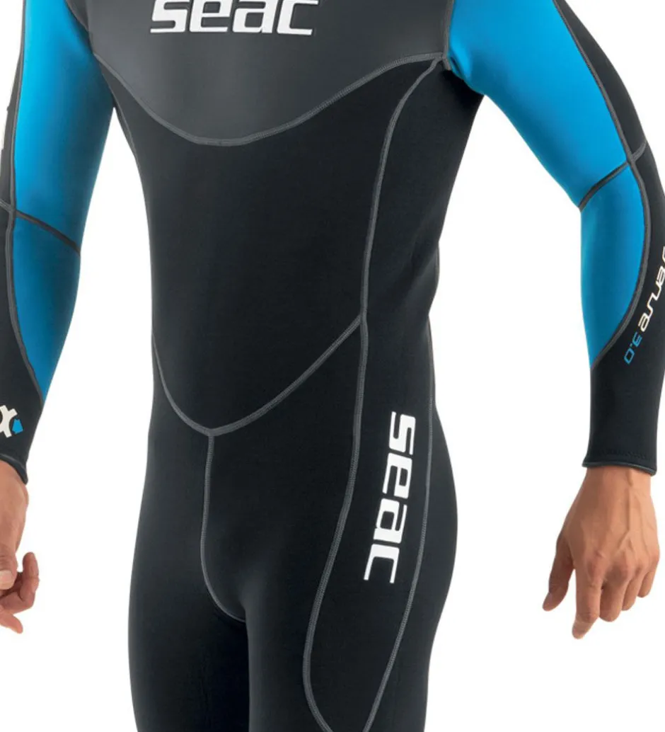 Våddragter|Snorkling*Seac Våddragt - Snese Man 3 mm - Sort/Blå