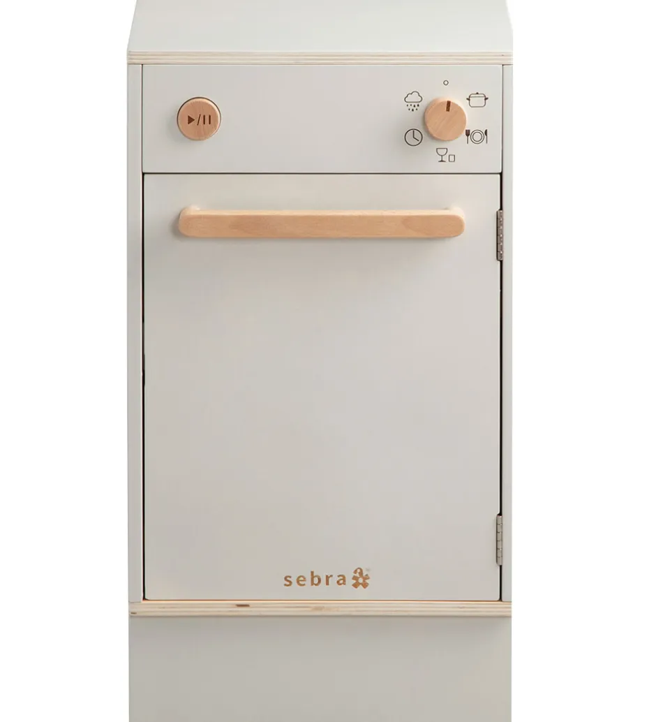 Sebra Legekøkken - Opvaskemaskine - Træ - Seabreeze Beige