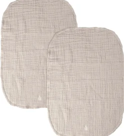 Pusletid|Puslepuder Og -Underlag*Sebra Pusleunderlag - 2-pak - Musselin - Jetty Beige