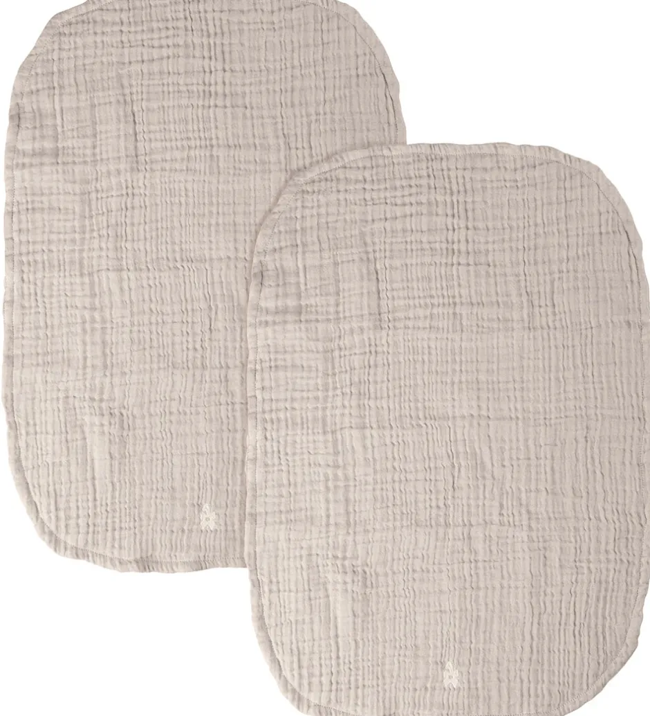 Pusletid|Puslepuder Og -Underlag*Sebra Pusleunderlag - 2-pak - Musselin - Jetty Beige