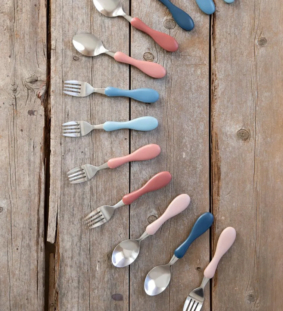 Babyskeer*Sebra Skesæt - Stainless Steel - Blossom Pink