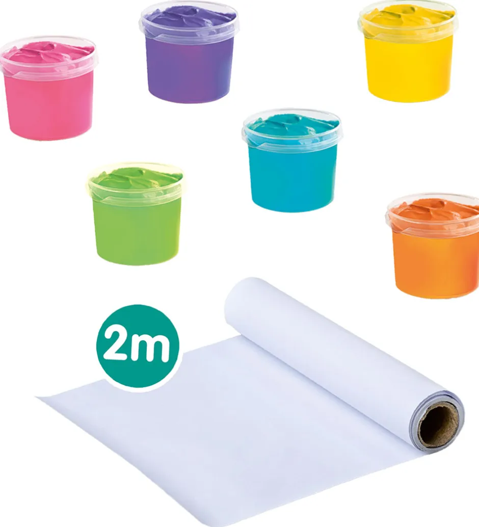 Maling|Kreasæt*SES Creative - Fingermaling Megasæt - 6x110ml