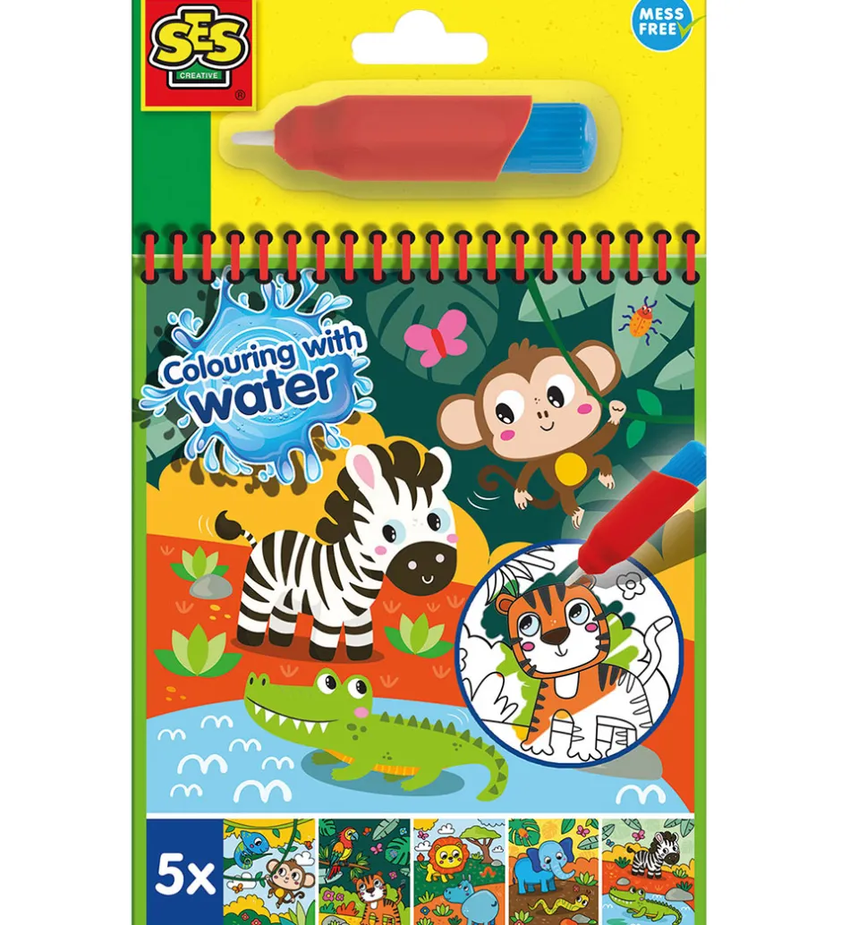 Malebog*SES Creative - Safari Malebog - Farv med Vand