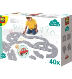 Kreasæt*SES Creative Kreasæt - Filt Vejbane m. Bil - 40 dele