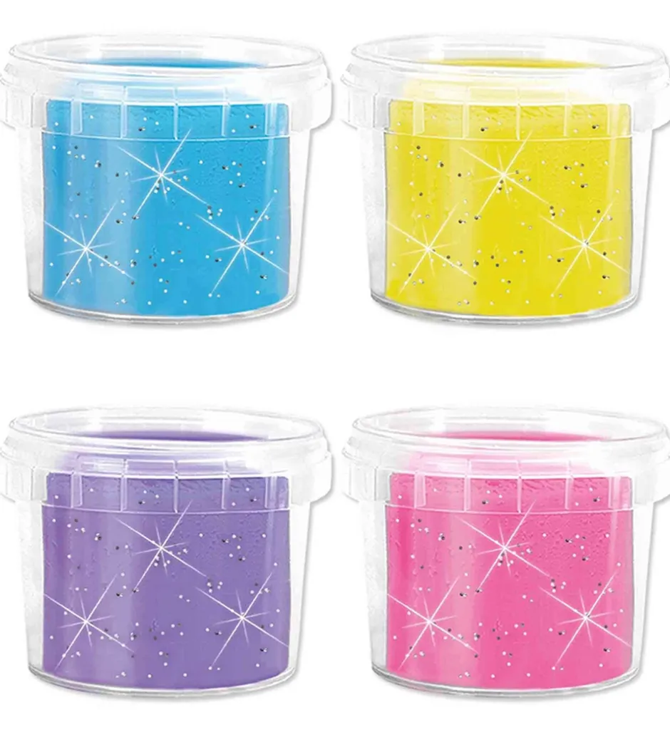 Modellervoks*SES Creative Modellervoks - 4x90gr - Silkeblød Glitter