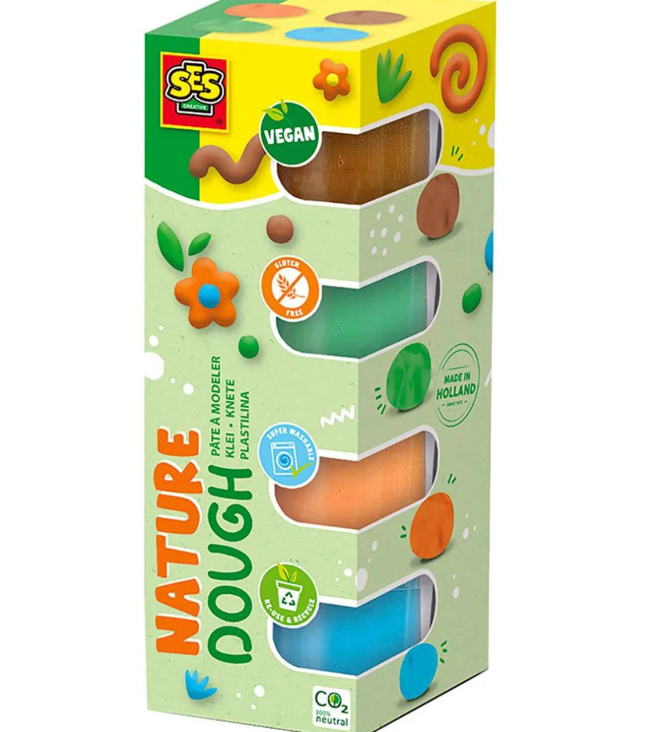 Modellervoks*SES Creative Modellervoks - 4x90 g - Nature