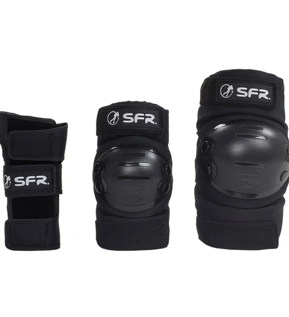 SFR Beskyttelsessæt - Youth Ramp Triple Pad Set - Sort
