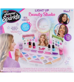 Sminke*Shimmer N Sparkle Sminkesæt m. Lys
