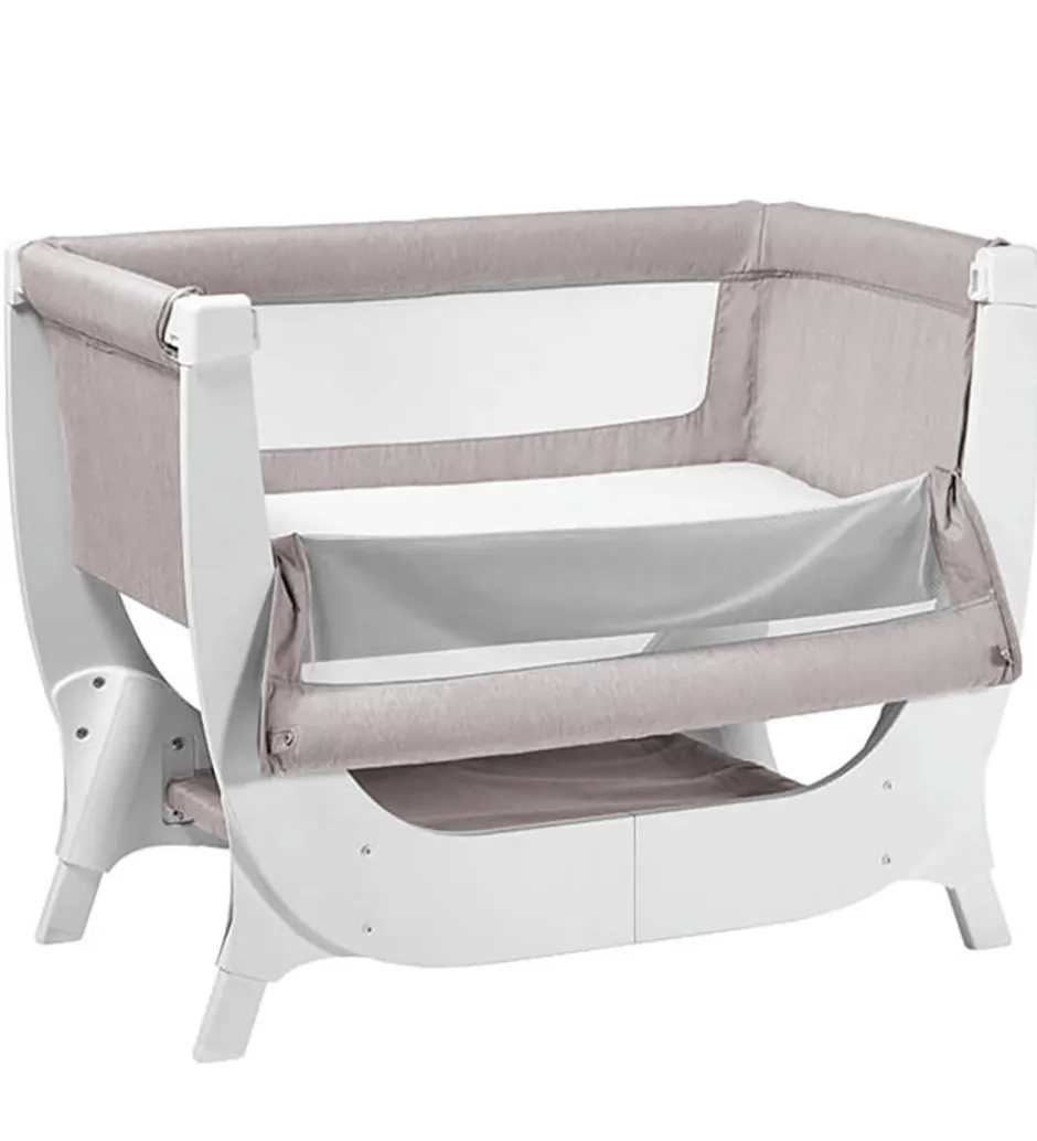 Senge*Shnuggle Babyseng - Air - Bedside Crib - 95x56 cm - Stone Grey