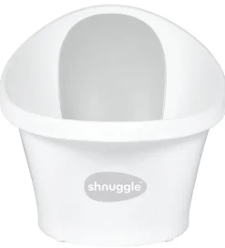Badekar Og Bademåtter*Shnuggle Badekar - Baby - Hvid m. Grå