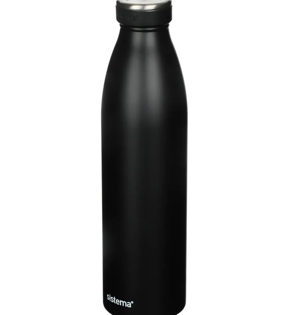 Sistema Termoflaske - Stainless Steel - 750 ml - Sort