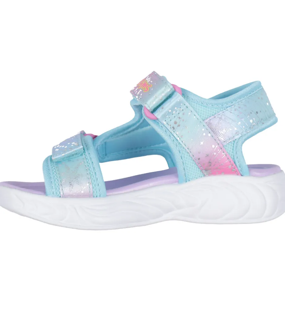 Blinkesko*Skechers Sandaler m. Lys - Unicorn Dreams - Purple Multicolor