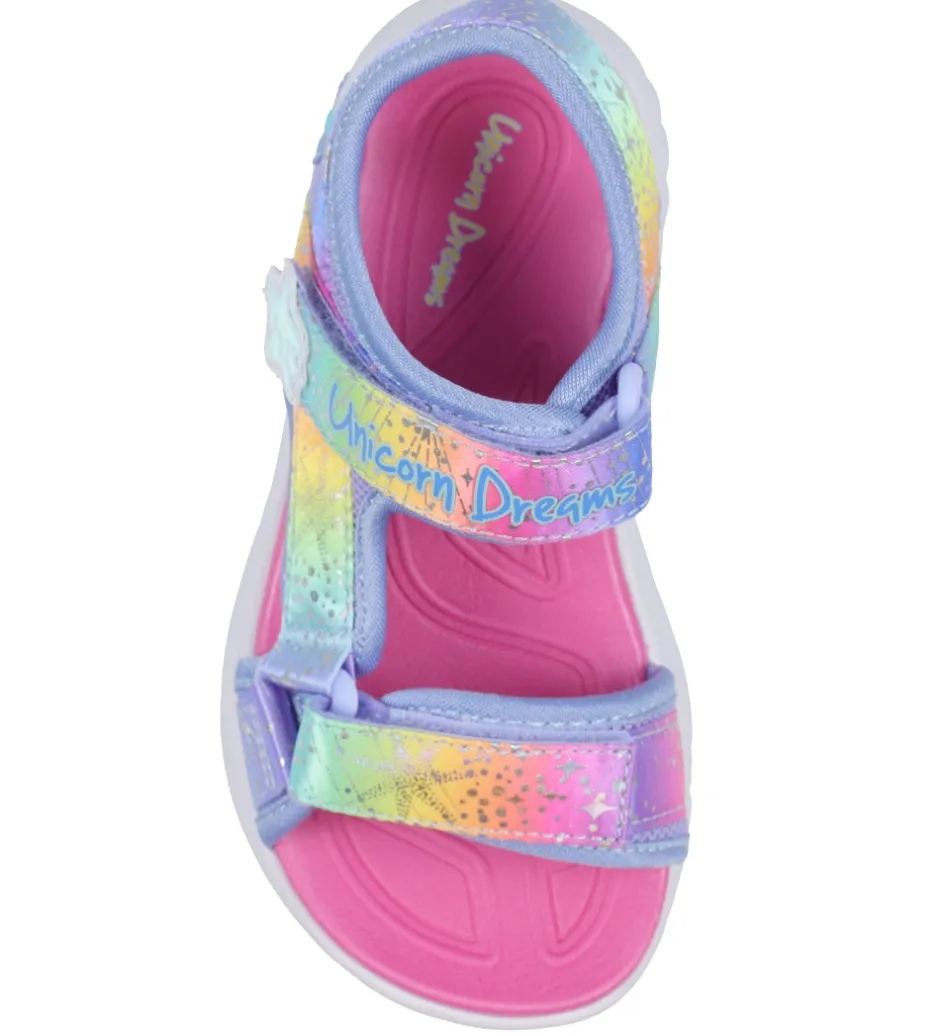 Blinkesko*Skechers Sandaler m. Lys - S Lights Unicorn Dreams - Blue/Multi
