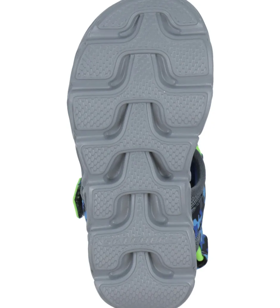 Skechers Sandaler m. Lys - Hypno-Splash - Blue Lime