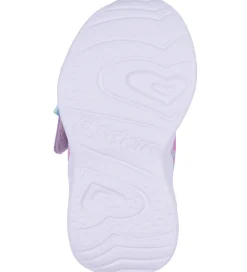 Blinkesko*Skechers Sko m. Lys - Eternal Heart Lights - Lyseblå/Multi