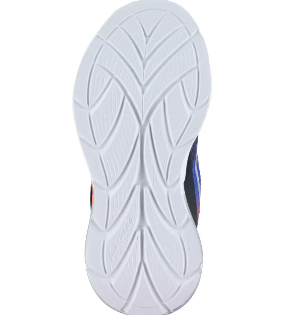 Skechers Sko m. Lys - Flex-Glow Ultra - Sort/Blå