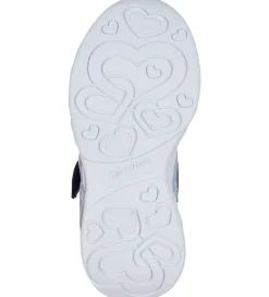 Blinkesko*Skechers Sko m. Lys - Heart Jewels - Navy/Multi