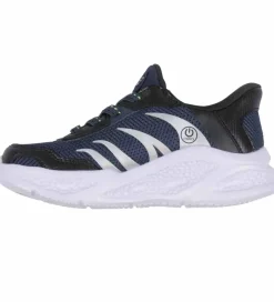 Blinkesko*Skechers Sko m. Lys - Meteor Light - Brisk Beams - Navy/Sort