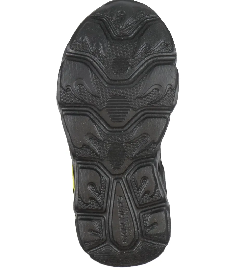 Skechers Sko m. Lys - Thermo-Flash Wheel Buddies - Rød/Sort