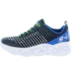 Blinkesko*Skechers Sko m. Lys - Twisty Brights - Navy/Blue
