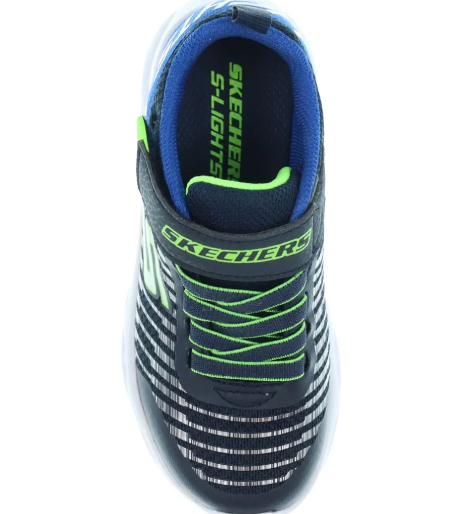 Blinkesko*Skechers Sko m. Lys - Twisty Brights - Navy/Blue