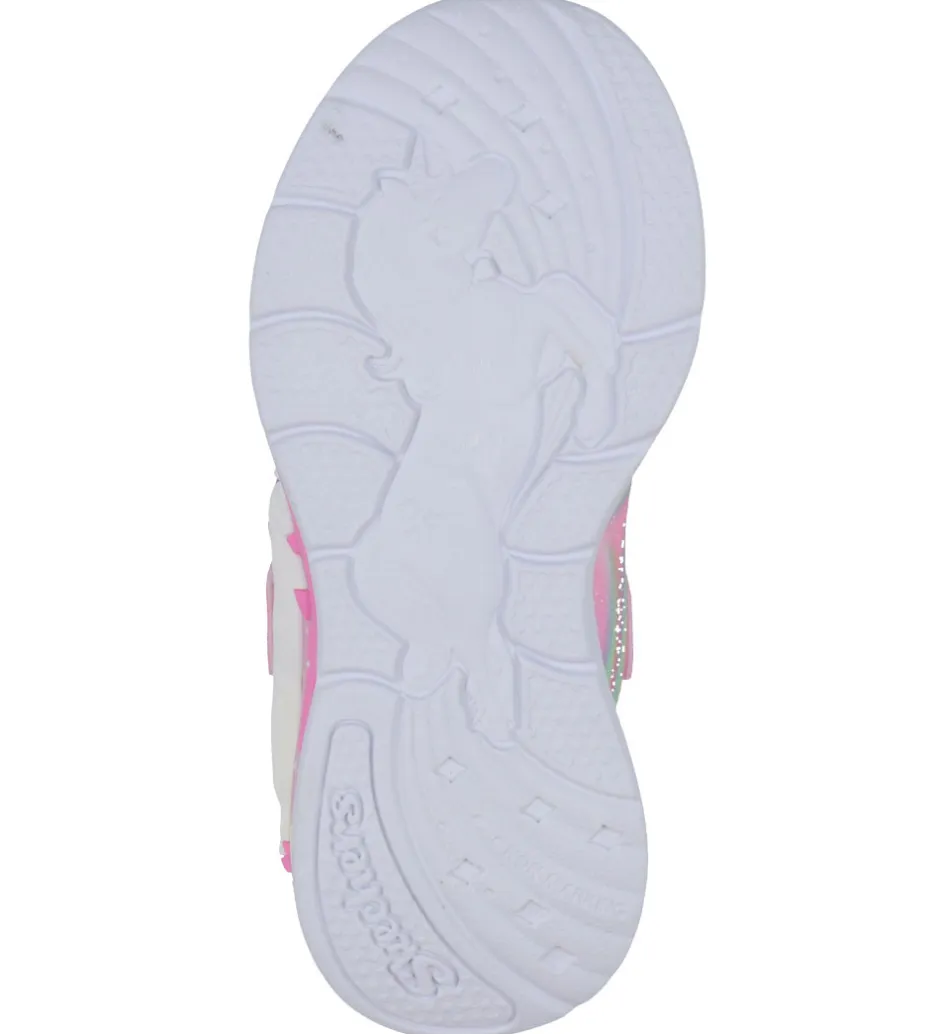Blinkesko*Skechers Sko m. Lys - Unicorn Chaser - Pink/Multi
