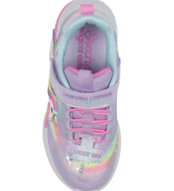 Blinkesko*Skechers Sko m. Lys - Unicorn Chaser - Lavender/Multi