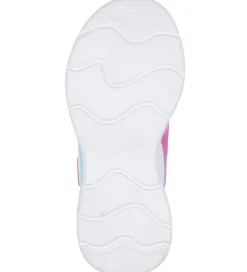 Blinkesko*Skechers Sko m. Lys - Wavy Beams - Pink/Multi