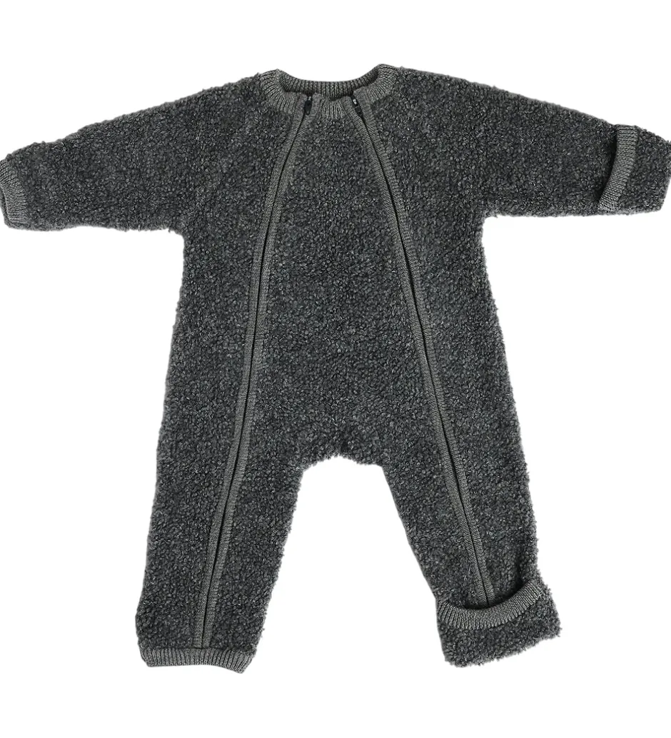 Børn Smallstuff - Køredragt m. Lynlås - Grey Melange