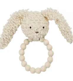 Bideringe*Smallstuff Biderangle - Kanin - Silikone - Off White Bouclé