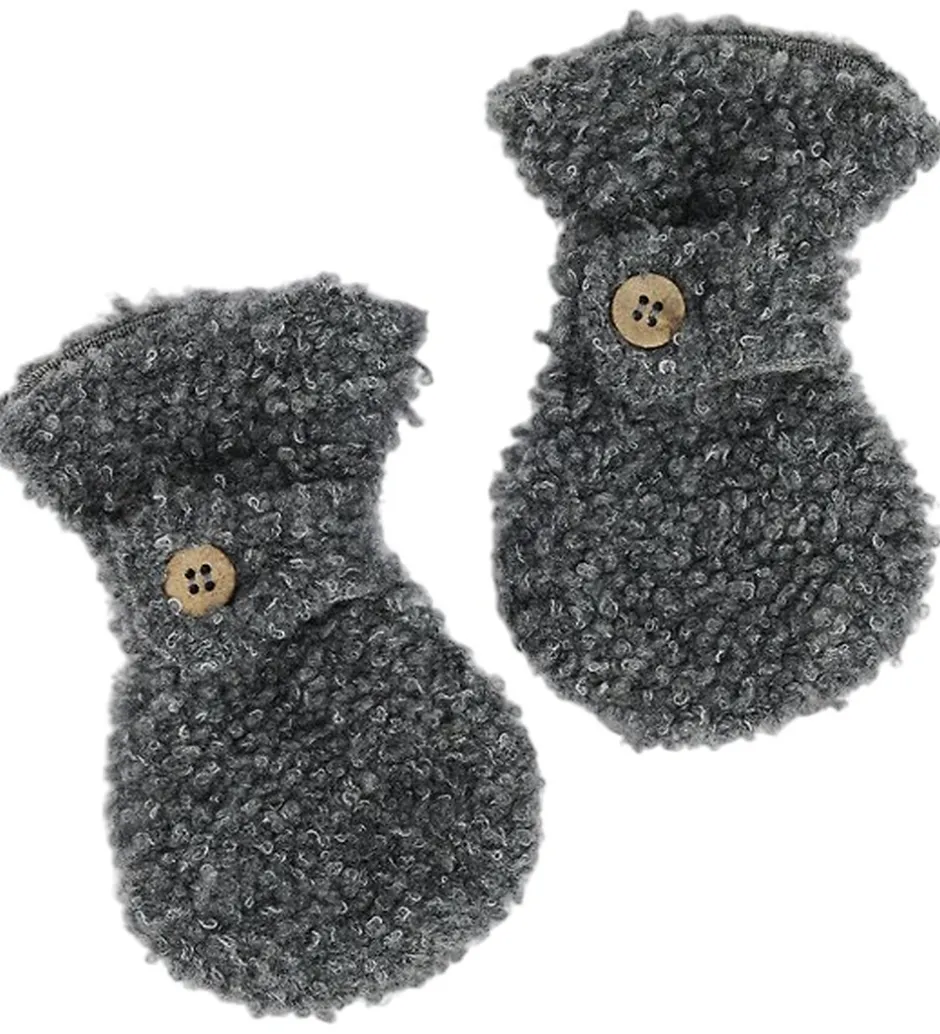 Børn Smallstuff Luffer - Uld - Grey Melange