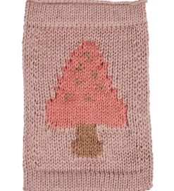 Flagranker*Smallstuff Strikket Flag - Svamp - Rosa Motiv