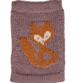 Smallstuff Strikket Flag - Ræv - Rosa Motiv