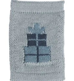 Flagranker|Dekoration*Smallstuff Strikket Flag - Fødselsdagsgaver - Blå Motiv