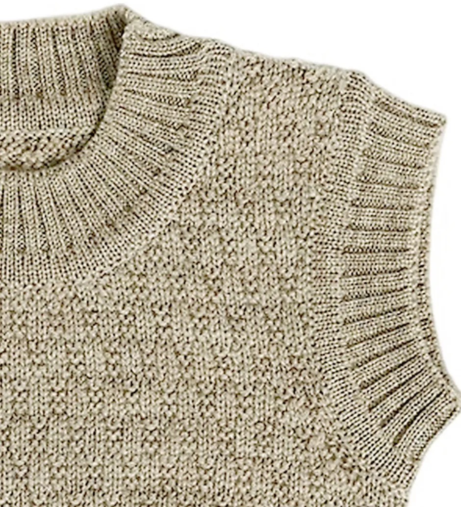 Veste*Smallstuff Vest - Uld - Nature Melange