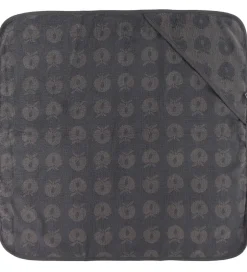 Babyhåndklæde- Og Poncho*Småfolk Babyhåndklæde - 70x70 cm - Wilde Dove m. Æbler