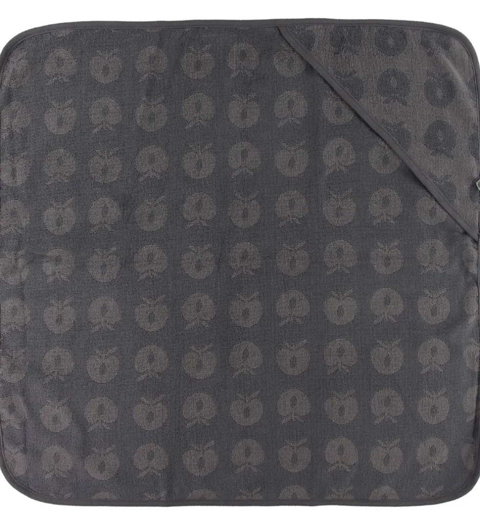 Babyhåndklæde- Og Poncho*Småfolk Babyhåndklæde - 70x70 cm - Wilde Dove m. Æbler
