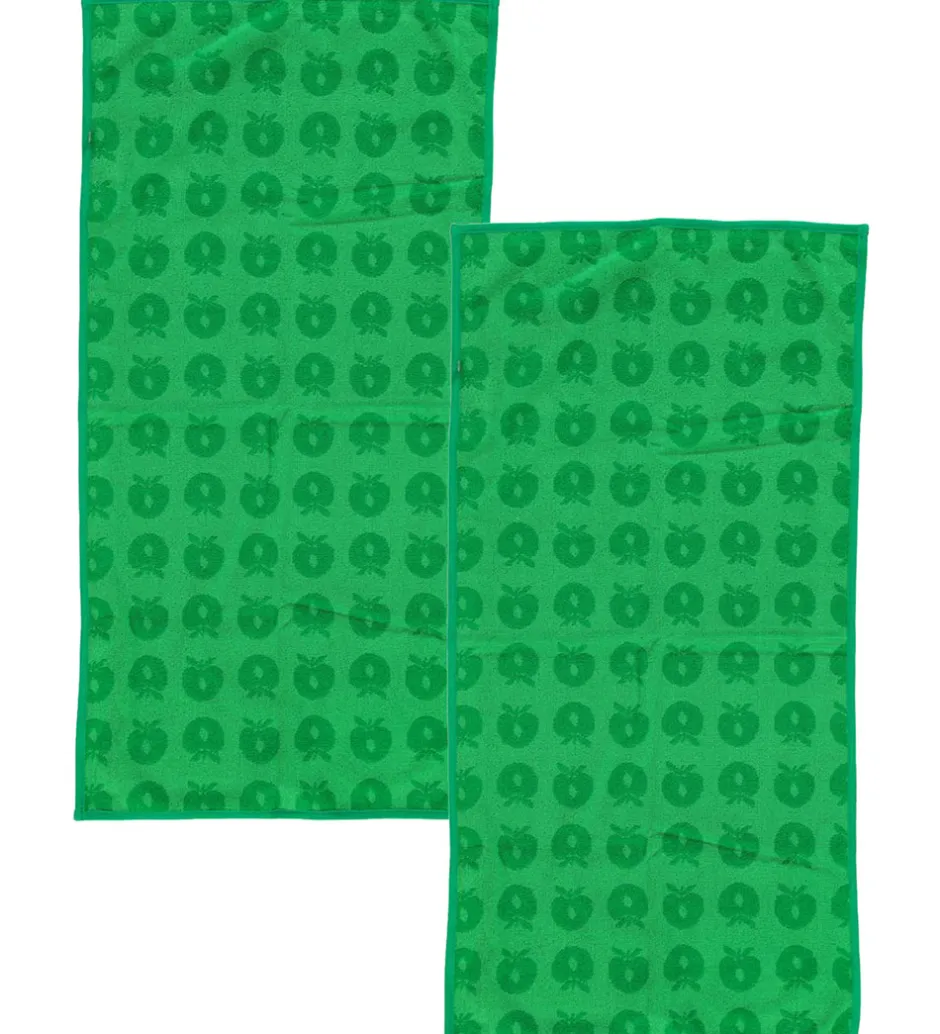 Småfolk Håndklæde - 2-pak - 50x100 - Apple Green