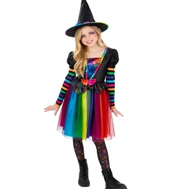 Smiffys Udklædning - Rainbow Witch - Multifarvet