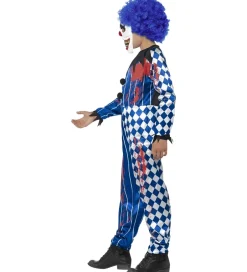 Halloween*Smiffys Udklædning - Deluxe Sinister Clown - Blue